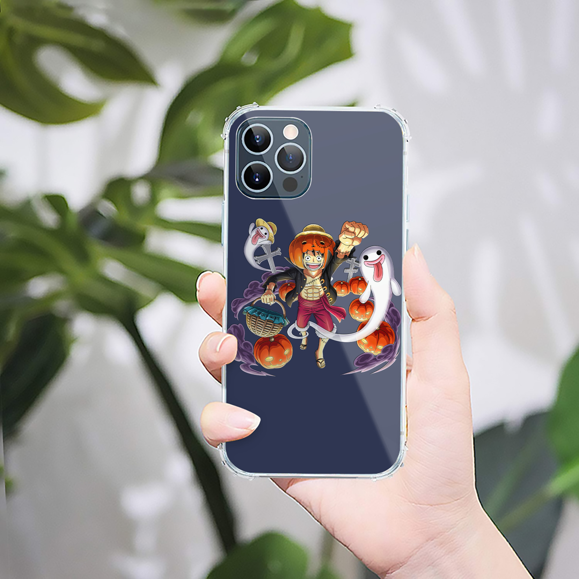 （画像用） ワンピース モンキー・D・ルフィ ONE PIECE Monkey D. Luffy 【iPhone 12シリーズ対応】透明スマホケース（クリアソフトケース）